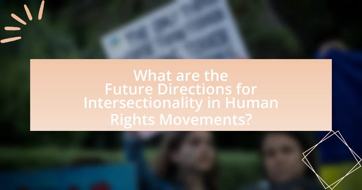 What are the Future Directions for Intersectionality in Human Rights Movements?
